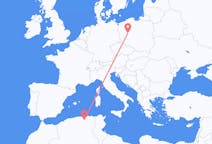 Flyg från Sétif, Algeriet till Poznan, Polen