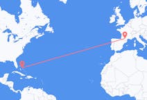 Voli da Eleutera Settentrionale, Bahamas a Tolosa, Francia