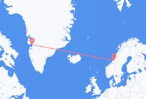 Flyg från Namsos till Ilulissat