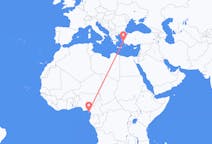 Flyreiser fra Malabo, Ekvatorial-Guinea til Samos, Hellas