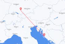 Flyg från Zadar, Kroatien till Memmingen, Tyskland