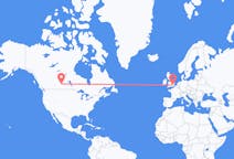 Flyreiser fra Saskatoon, Canada til London, England
