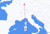 Flug frá Cagliari, Ítalíu til Karlsruhe, Þýskalandi