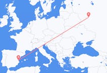 Flights from Kaluga, Russia to Valencia, Spain