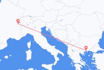 Vols de Kavala, Grèce à Genève, Suisse