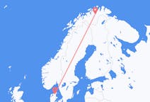 Flights from Lakselv, Norway to Aalborg, Denmark