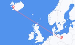 Рейсы из Зелены-Гуры, Польша в Рейкьявик, Исландия
