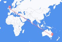 Flyreiser fra Sydney i Nova Scotia, Australia til Birmingham, England