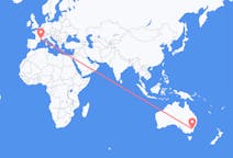 Рейсы из Канберры, Австралия в Монпелье, Франция