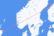 Flyg från Karleby till Aberdeen