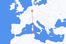 Flyrejser fra Tunis, Tunesien til Frankfurt, Tyskland