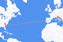 美国出发地 薩凡納飞往美国目的地 罗马的航班