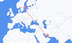 Loty z Dubaj, Zjednoczone Emiraty Arabskie do Visby'ego, Szwecja