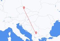 Lennot Pardubicesta, Tšekki Skopjeen, Pohjois-Makedonia