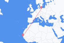 Flug frá Dakar, Senegal til Szczecin, Póllandi
