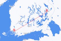 Fly fra Åbo til Joensuu