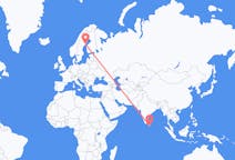 Flights from Hambantota, Sri Lanka to Umeå, Sweden