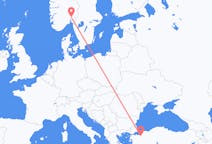 Flights from Bursa, Turkey to Oslo, Norway