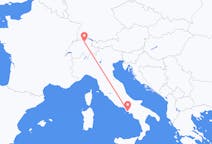 出发地 瑞士从苏黎世出发目的地 意大利那不勒斯的航班