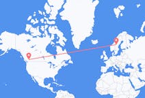 Flyrejser fra Kamloops, Canada til Östersund, Sverige