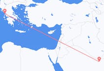 사우디 아라비아 카이수마에서 출발해 그리스 프레베자에게(으)로 가는 항공편