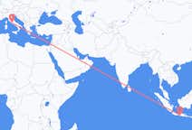 印度尼西亚从 日惹飞往印度尼西亚目的地 罗马的航班