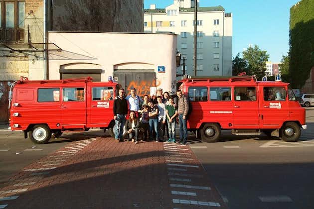 Visite privée: Visite de la ville de Varsovie en minibus rétro