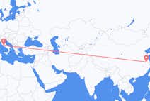 Flyg från Nanjing, Kina till Rom, Italien