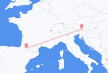 Flyreiser fra Lourdes, Frankrike til Klagenfurt, Østerrike