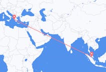Flyrejser fra Malacca City, Malaysia til Kefallinia, Grækenland