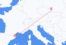 Vluchten van Ostrava, Tsjechië naar Gerona, Spanje