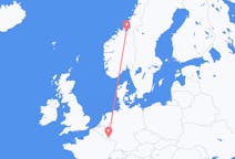 Flyreiser fra Luxembourg by, Luxembourg til Trondheim, Norge