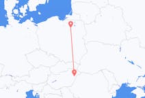 Vluchten van Szczytno, Polen naar Debrecen, Hongarije