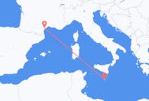 Flyreiser fra Malta, Malta til Aspiran, Frankrike