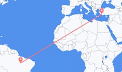 Flyreiser fra Araguaína, Brasil til Dalaman, Tyrkia