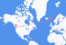 Flyg från Vancouver, Kanada till Sørvágur, Färöarna