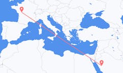 Flyreiser fra Al-`Ula, Saudi-Arabia til Poitiers, Frankrike