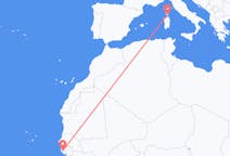 Voos de Ziguinchor, Senegal para Figari, França