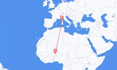 Flights from Niamey to Ajaccio