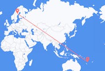 Flights from Port Vila, Vanuatu to Lycksele, Sweden