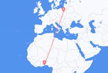 Flyreiser fra Lomé, Togo til Warszawa, Polen
