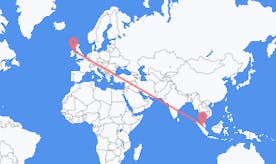 Flyrejser fra Malaysia til Nordirland