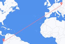 Flyrejser fra Guayaquil, Ecuador til Łódź, Polen