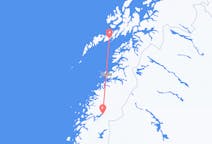 Vluchten van Svolvær naar Mo i Rana