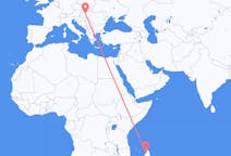 Flyg från Nossi-Bé, Madagaskar till Budapest, Ungern