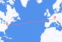 Flüge von Washington, D. C. , die Vereinigten Staaten, nach Friedrichshafen, die Vereinigten Staaten