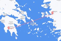 出发地 希腊出发地 卡拉马塔目的地 土耳其伊兹密尔的航班