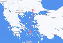 Loty z miasta Aleksandropolis do miasta Naxos
