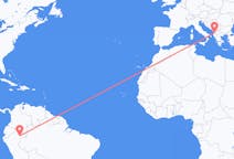 Flyg från Iquitos, Peru till Tirana, Albanien