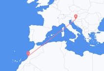Flyrejser fra Agadir til Zagreb